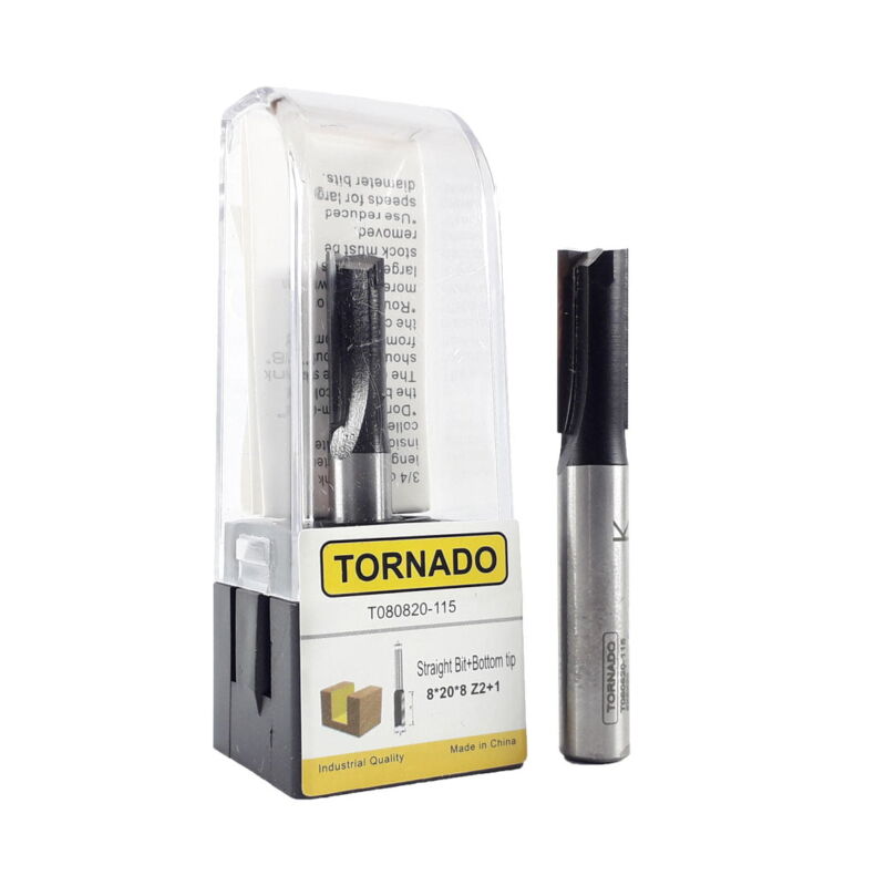 تیغ شیارزن قطر 8کف بردار کارگیر 20 تورنادو T080820-115 - تصویر 1