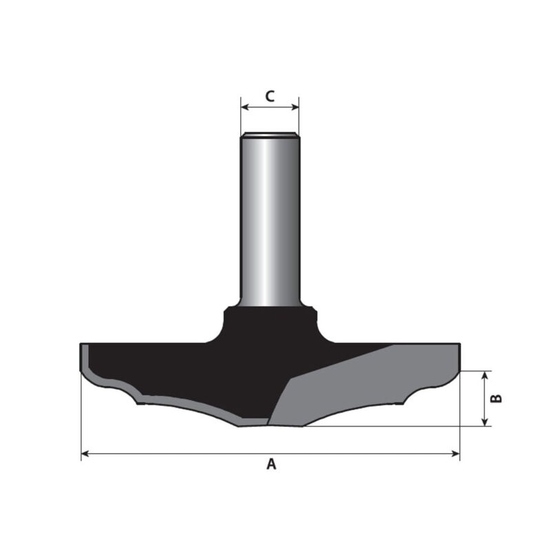 تیغ تونیک دوپله قطر50/8 کارگیر 8 تورنادو T125008-1820 - تصویر 2