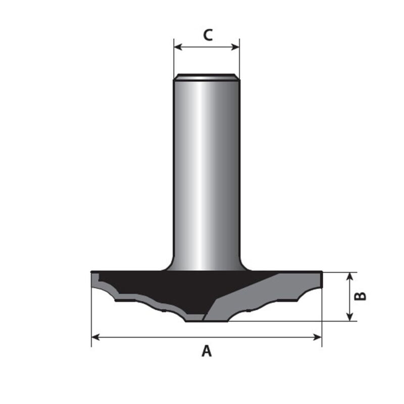 تیغ تونیک سه پله قطر55/5کارگیر7تورنادو T125507-1832 - تصویر 2