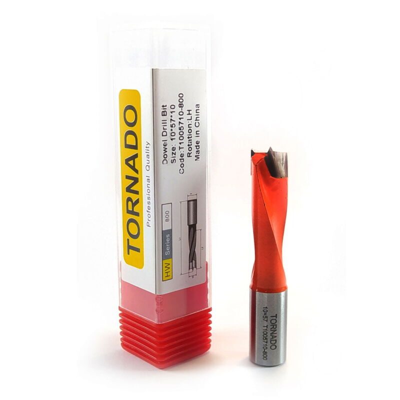 مته سه نیش 10 چپگرد کوتاه تورنادو T1005710-800 - تصویر 1