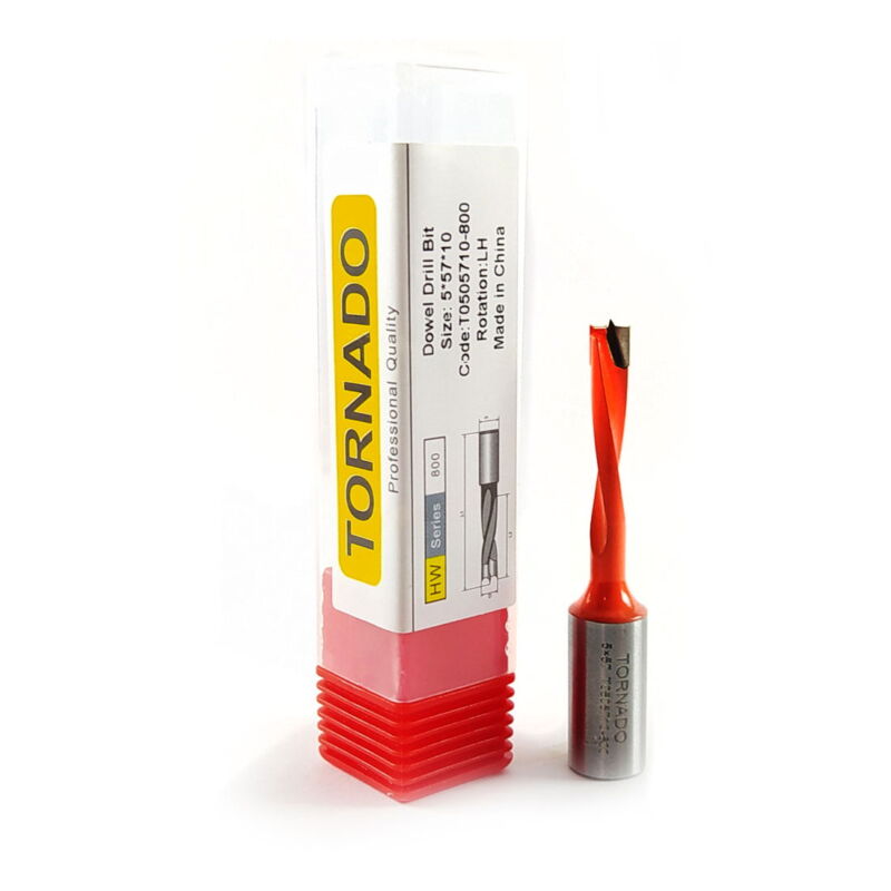 مته سه نیش 5 چپگرد کوتاه تورنادو T0505710-800 - تصویر 1