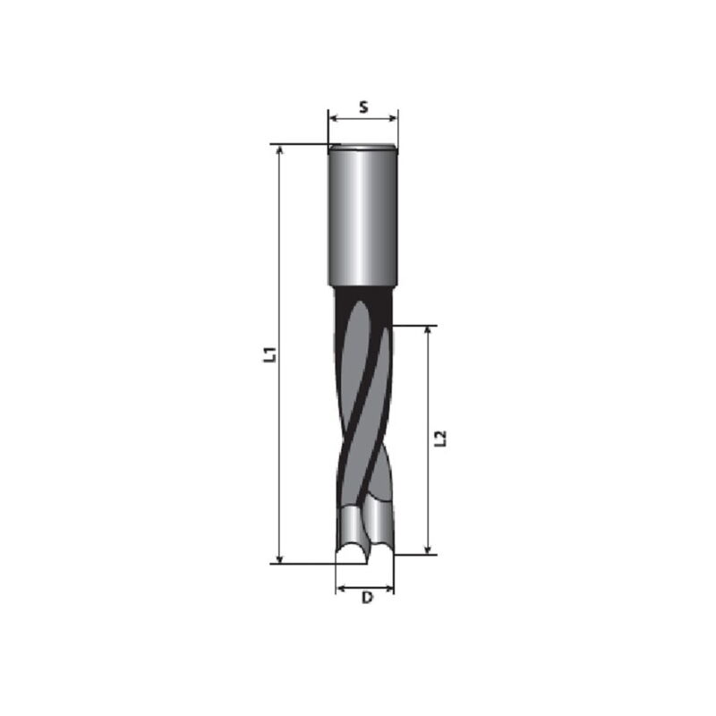 مته سه نیش 10 راستگرد کوتاه تورنادو T1015710-800 - تصویر 2