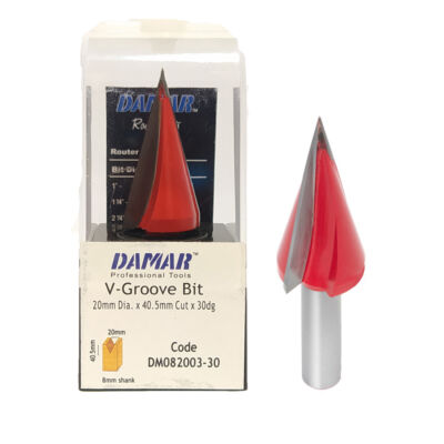 تیغ وی شکل 30 درجه قطر 20 کارگیر 40/5 دامار DM082003-30