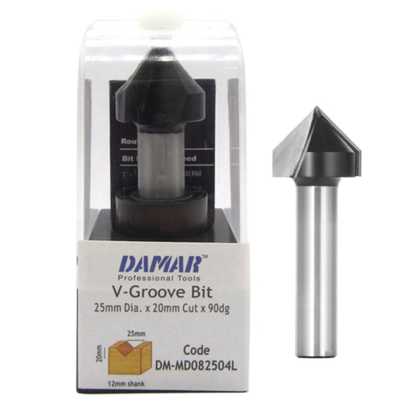 فرز حکاکی 90 درجه دامار قطر 25 DM-MD085204L