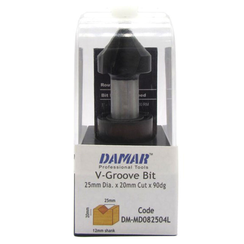 فرز حکاکی 90 درجه دامار قطر 25 DM-MD085204L