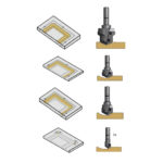 ست فرز فرم تعویضی مخصوص تولید درب کابینت و درب ورودی