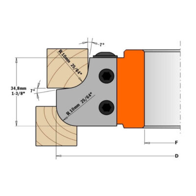 توپی لب گرد تعویضی سی ام تی