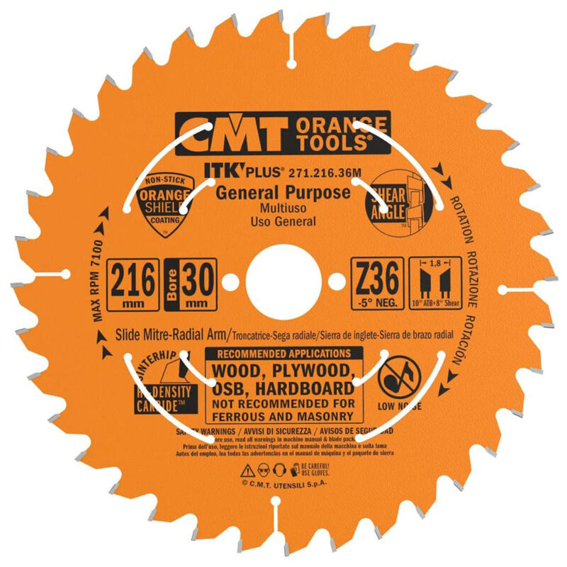 تیغ اره چوب بر روکش سرامیک 36*21/6 سی ام تی 271.216.36m