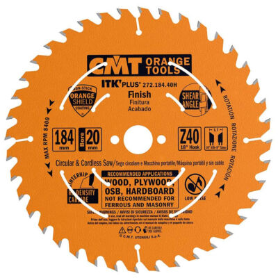 تیغ اره چوب بر قطر 184 دندانه 40 سی ام تی 272.184.40m
