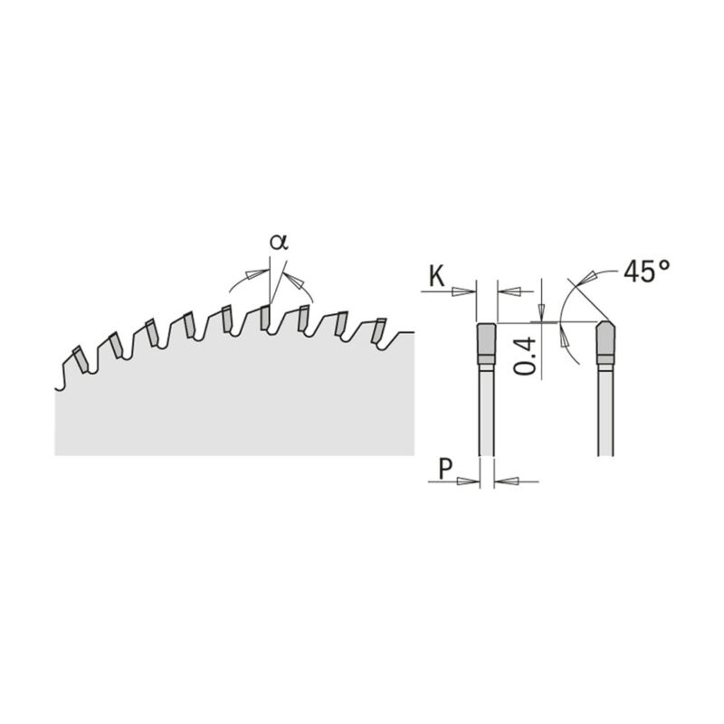 تیغ اره کورین بر 84*30 سی ام تی 223.084.12m