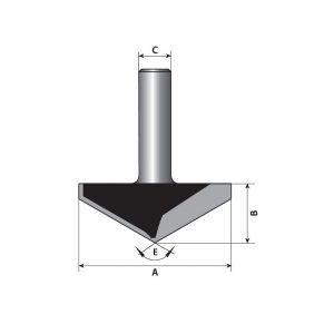 تیغ وی شکل تورنادو V-Grooving Bit TORNADO 301-7001